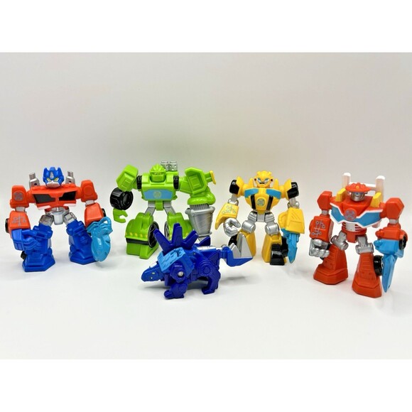 Hasbro Playskool Heroes Transformers Rescue Bots Toy Figures Lot Of 5 - Picture 1 of 10